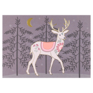 Weihnachtskarte Postkarte - Toni Starck - Violette Nacht
