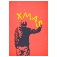 Weihnachtskarte Postkarte Xmas Graffiti