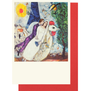 Hochzeitskarte Klappkarte Marc Chagall - "Das...