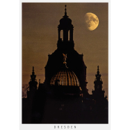 Postkarte Dresden - Frauenkirche und Kuppel der...