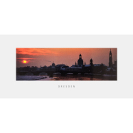 Postkarte Dresden - Winterliches Altstadtpanorama bei...