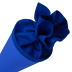 Schultüte zum Selbstgestalten, rund, 70 cm - blau mit blauem Filz