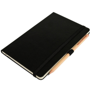 PEN LOOP, schwarz - Stifthalter für Notizbücher und Kalender