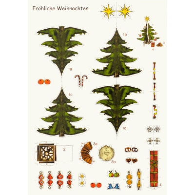 Weihnachtsbastelkarte Postkarte "Tannenbaum"
