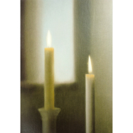 Klappkarte Gerhard Richter - Zwei Kerzen, 1982