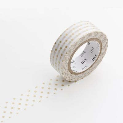 Masking Tape - Papierklebeband - Dot S Gold