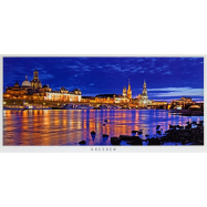 Postkarte Dresden - Altstadtsilhouette bei Nacht