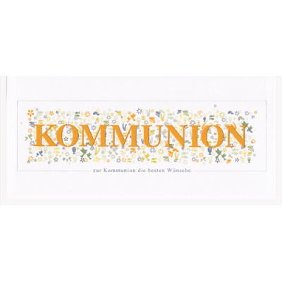 Glückwunschkarte Klappkarte "Kommunion"