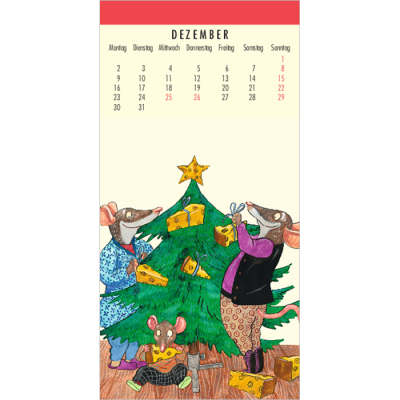 Kalender Leonard Erlbruchs Postkartenkalender 2022 - Tierisch talentiert