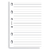 FILOFAX Notizpapier, liniert - für Pocket-Timer