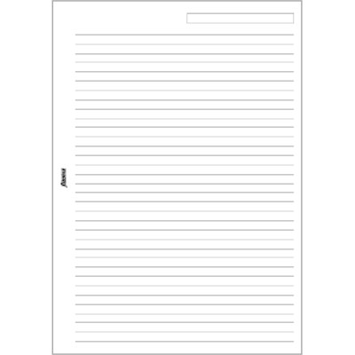 FILOFAX Notizpapier, liniert - für DIN A5-Timer
