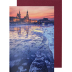 Klappkarte Dresden - Winterliche Altstadt bei Sonnenuntergang