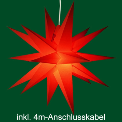 Annaberger Faltstern No. 5 - ø 58 cm rot - inkl. Beleuchtung B5