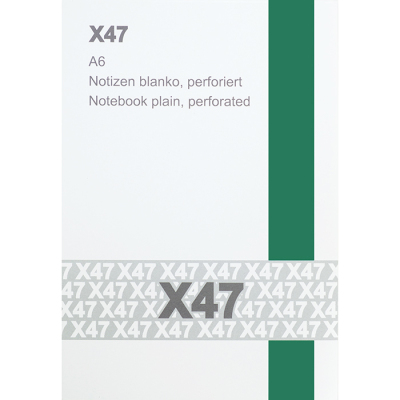 X47 Notizeinlage blanko, Format DIN A6