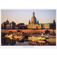 Postkarte Dresden - Altstadt mit Frauenkirche und...