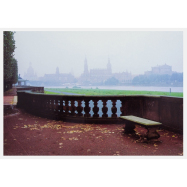 Postkarte Dresden - Elbufer am Japanischen Palais
