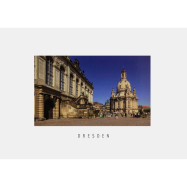 Postkarte Dresden - Johanneum und Frauenkirche