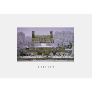 Postkarte Dresden - Schloss Albrechtsberg im Winter