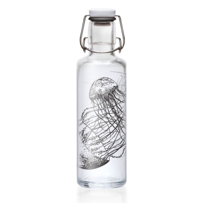 soulbottle Glastrinkflasche 0,6l Jellyfish in the Bottle