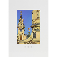 Postkarte Dresden - Frauenkirche und Fama