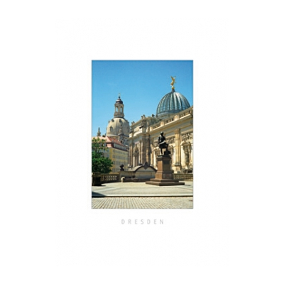 Postkarte Dresden - Gottfried Semper-Denkmal