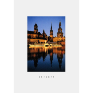 Postkarte Dresden - Ständehaus, Residenzschloss und...