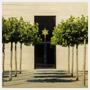 Postkarte Dresden - Die Neue Synagoge, Innenhof