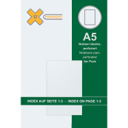 X17 Notizeinlage blanko, Format DIN A5 - 2er Pack