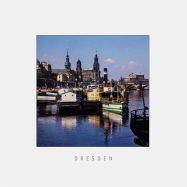 Postkarte Dresden - Terrassenufer mit Schiffsanlegestelle