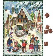 Schokoladen-Adventskalender "Weihnachten im Dorf"