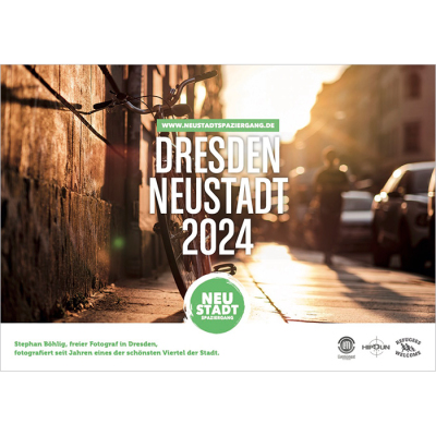 Kalender Neustadtspaziergang 2022 - Tischkalender zum Aufstellen