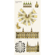 Bastelkarte Postkarte  Dresden - Frauenkirche zum Basteln